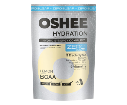 Zdrowa żywność OSHEE Proszek Hydration Zero Sugar Lemon+BCAA 630 g